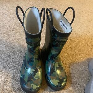 LONE CONE Kids Camo Rain Boots